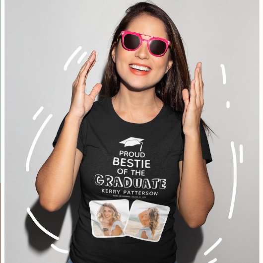 Proud Bestie van het Afstuderen Afstuderen T-shirt
