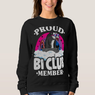 Proud Bi Club Member Opossum Bisexual Flag Rainbow Trui