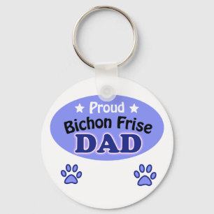 Proud Bichon Frise Dad Sleutelhanger