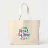 Proud Big Sister Grote Tote Bag (Voorkant)