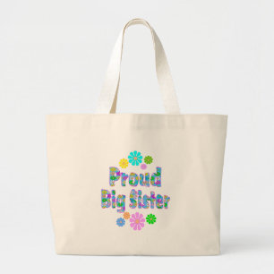 Proud Big Sister Grote Tote Bag