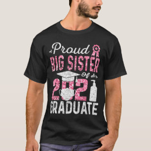 Proud Big Sister van 2021 Afstuderen met Face Mask T-shirt