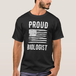 Proud Biologist Professional American Flag Premium T-shirt