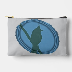 Proud Bird Nerd Blauw Grijs Silhouet Vogelaar Etui