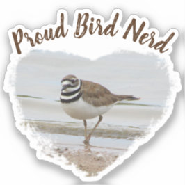 Proud Bird Nerd Coastal Sandpiper Hobby Birder Sticker