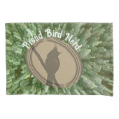 Proud Bird Nerd Silhouette Groen Bruin Vogelaar Kussensloop (Voorkant)