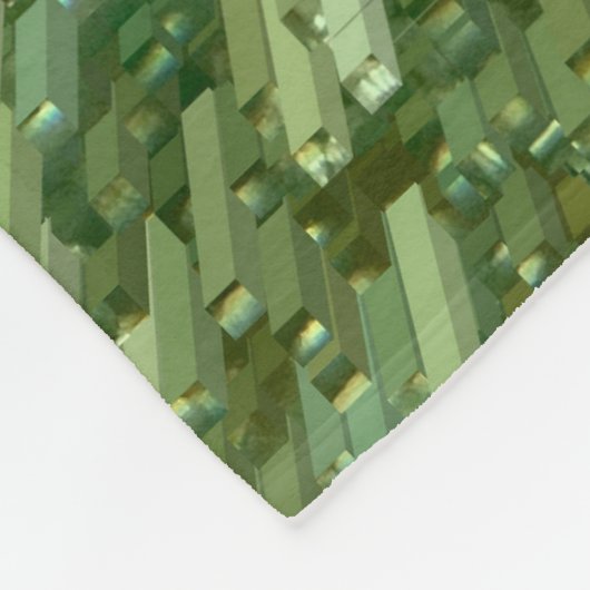 Proud Bird Nerd Silhouette Groen Bruin Vogels Fleece Deken (Hoek)