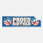 Proud Birther Bumpersticker (Voorkant)