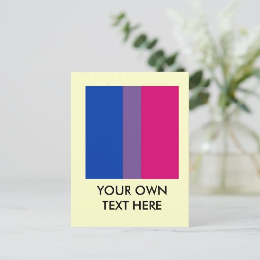 Proud Bisexual Briefkaart (Staand voorkant)