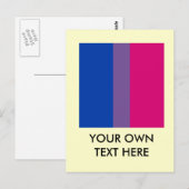 Proud Bisexual Briefkaart (Voorkant / Achterkant)