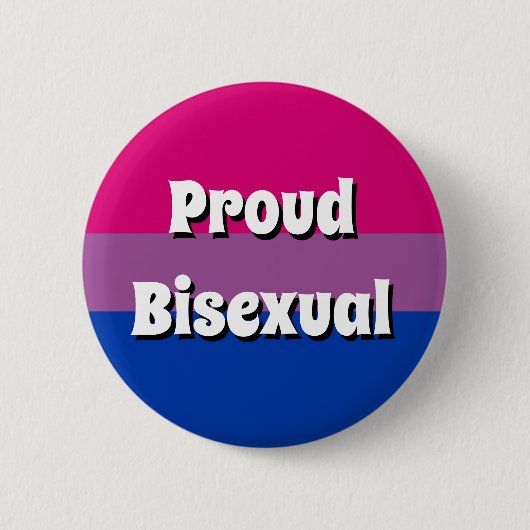 Proud Bisexual Flag Button (Voorkant)