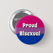 Proud Bisexual Flag Button (Voorkant /achterkant)