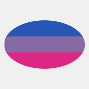 Proud Bisexual Ovale Sticker