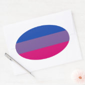 Proud Bisexual Ovale Sticker (Envelop)