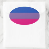 Proud Bisexual Ovale Sticker (Tas)
