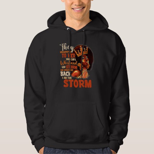 Proud Black African American Ladies Black History  Hoodie (Voorkant)