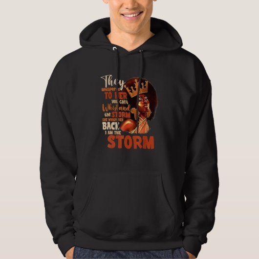 Proud Black African American Ladies Black History  Hoodie (Voorkant)