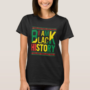 Proud Black African American Melanin I am Black Hi T-shirt