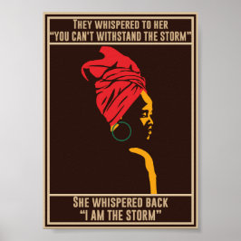 Proud Black African American Women, ik ben het Sto Poster