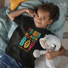 Proud Black Boy Black Geschiedenis Maand Familie T-shirt
