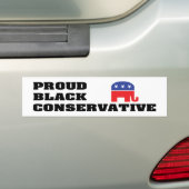 Proud Black Conservative Bumpersticker (Op auto)