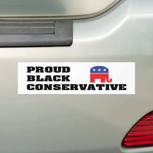 Proud Black Conservative Bumpersticker (Op auto)
