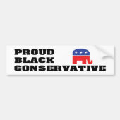 Proud Black Conservative Bumpersticker (Voorkant)