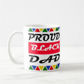Proud Black Dad Juneteenth Koffiemok (Links)