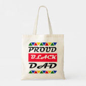 Proud Black Dad Juneteenth Tote Bag (Achterkant)
