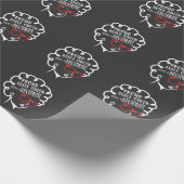 Proud Black Queen PhD Doctorate Degree Afstuderen Cadeaupapier (Hoek)