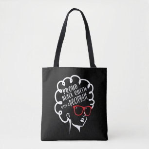 Proud Black Queen PhD Doctorate Degree Afstuderen Tote Bag