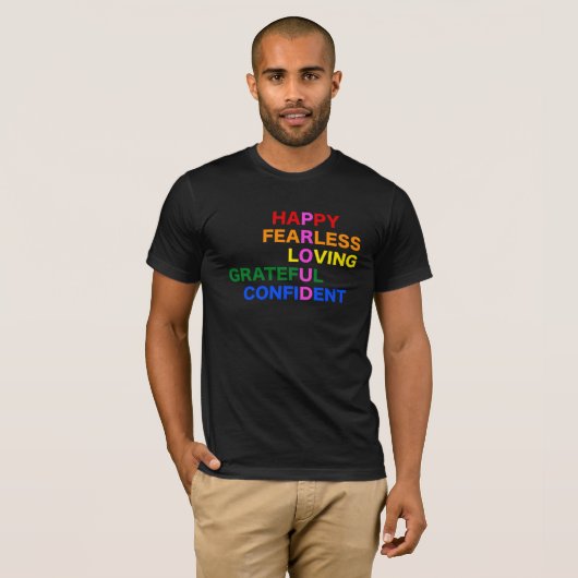 PROUD Black T-shirt (Voorkant volledig)