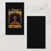Proud Black Woman Doctorate Afstuderen Visitekaartje (Voorkant / Achterkant)
