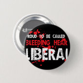 Proud Bleeding Heart Liberal Ronde Button 5,7 Cm (Voorkant /achterkant)