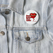 Proud Bleeding Heart Liberal Ronde Button 5,7 Cm (In situ)