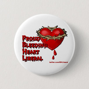 Proud Bleeding Heart Liberal Ronde Button 5,7 Cm