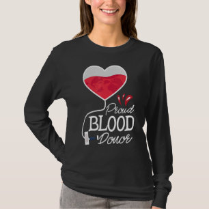Proud Bloed Donatie Bloeddonatie Flebotomist Phle T-shirt