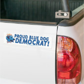 Proud Blue Dog Democraat! Bumpersticker (Op Truck)