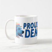 Proud Blue Dog Democraat! Koffiemok (Links)