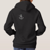 Proud Bluenoser Nova Scotia anchor sweater hoodie (Achterkant)