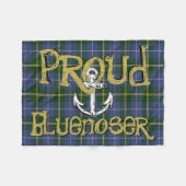 Proud Bluenoser Nova Scotia tartan anchor deken (Voorkant (Horizontaal))