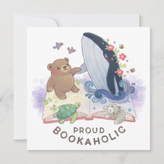 Proud Bookaholic: Magic of Books Illustration Kaart (Voorkant)