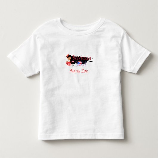 Proud Boricua est. shirt voor kinderen (Voorkant)