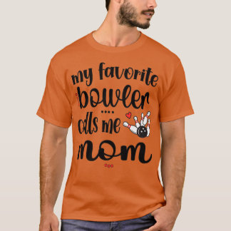 Proud Bowling mama Bowler mama van een Bowling spe T-shirt