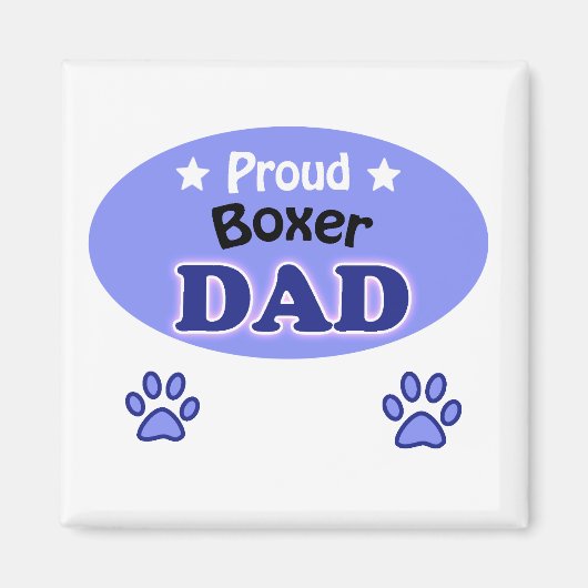 Proud Boxer dad Magneet (Voorkant)