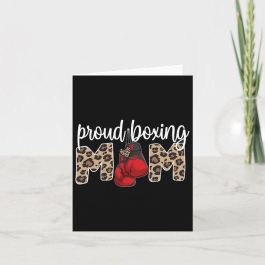 Proud Boxing mama Boxing Mama Boxing moeder Kaart (Voorkant)