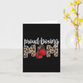 Proud Boxing mama Boxing Mama Boxing moeder Kaart (Gele Bloem)