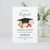 Proud Boyfriend Graduation Personalized Kaart (Staand voorkant)