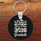 Proud Boyfriend of A Class 2026 Graduation Grad Sleutelhanger (Voorkant)