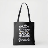 Proud Boyfriend of A Class 2026 Graduation Grad Tote Bag (Voorkant)